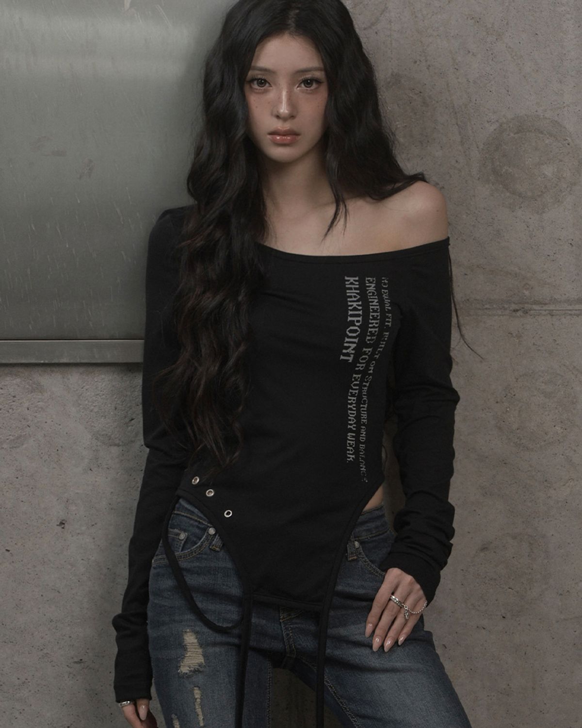카키포인트(KHAKIPOINT) Extended Strap Top (black)