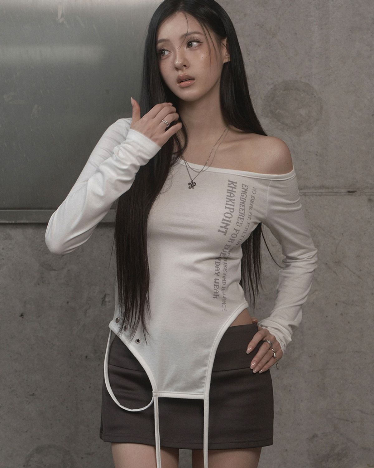 카키포인트(KHAKIPOINT) Extended Strap Top (white)