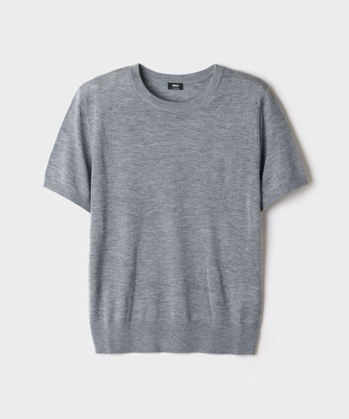 스파오(SPAO) [메리노울블렌드] 여성 라운드넥 반팔 니트_SPKWG49W04