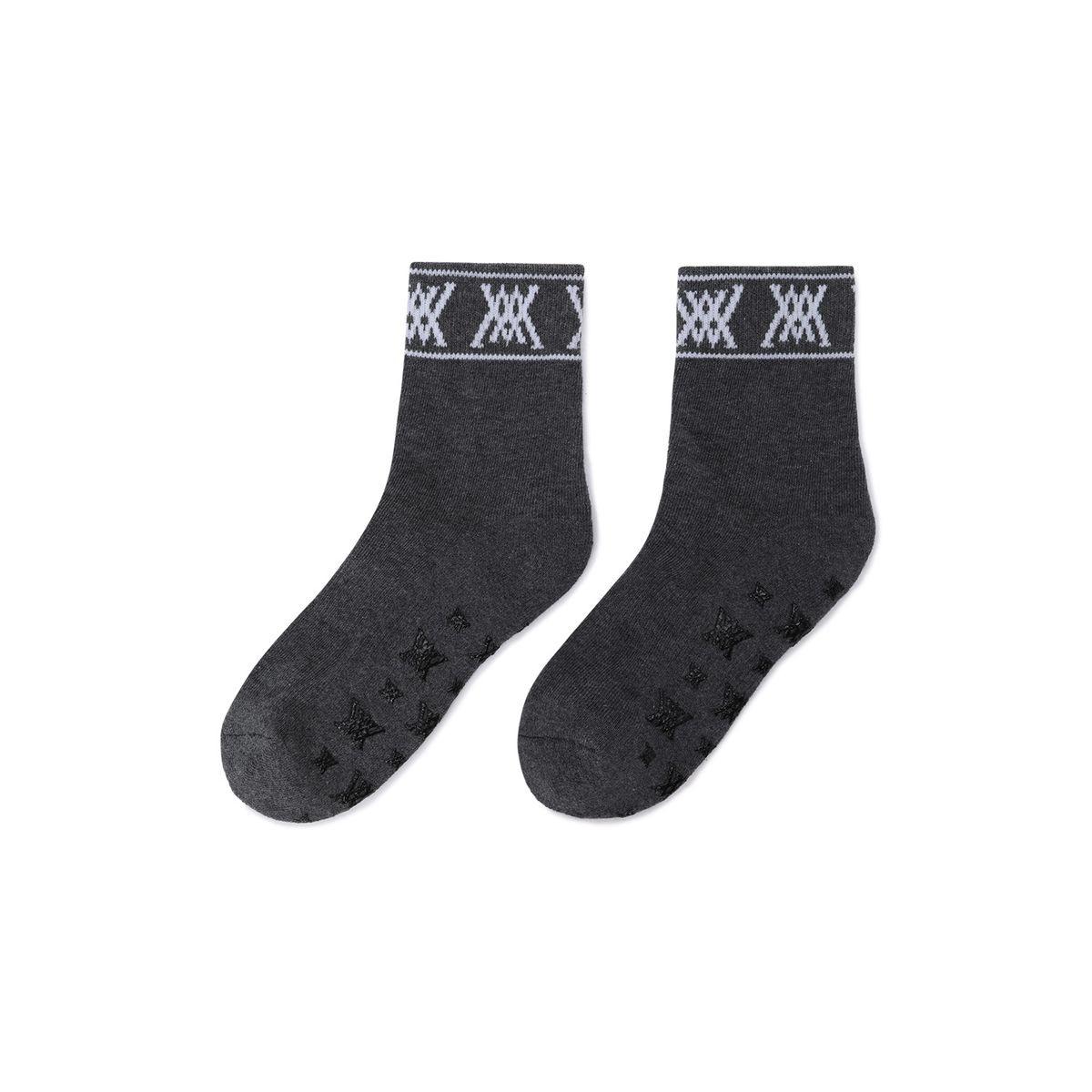 어뉴골프(ANEW GOLF) WOMEN STRIPE LOGO MIDDLE SOCKS_DG