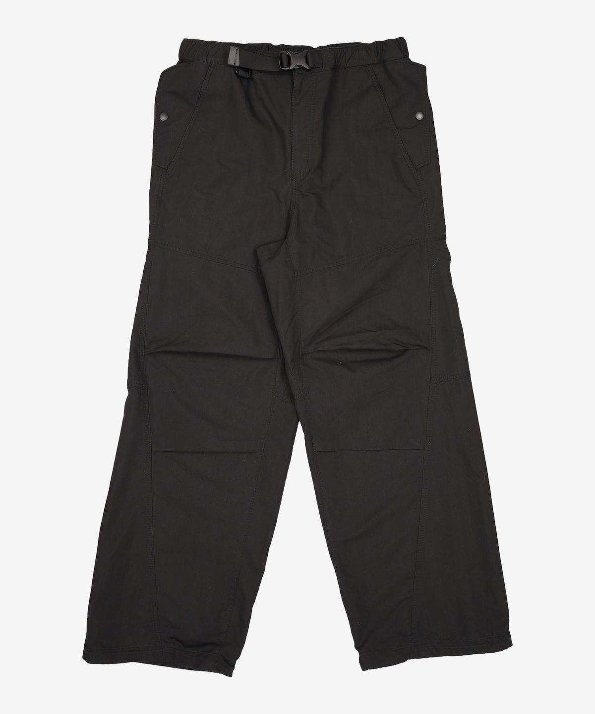 밥캣(BOBCAT) DOUBLE POCKET PARACHUTE PANTS - BLACK 46