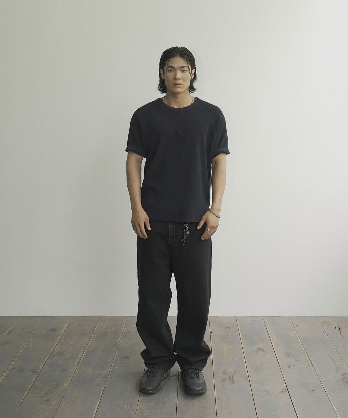 시도(SIIIIDO) COMMODUS HALF T SHIRT(NAVY)