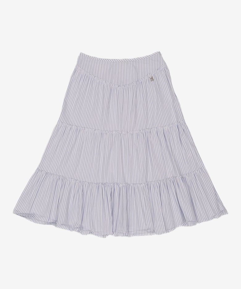 RODEO TIERED RUFFLE SKIRT (SAND) M