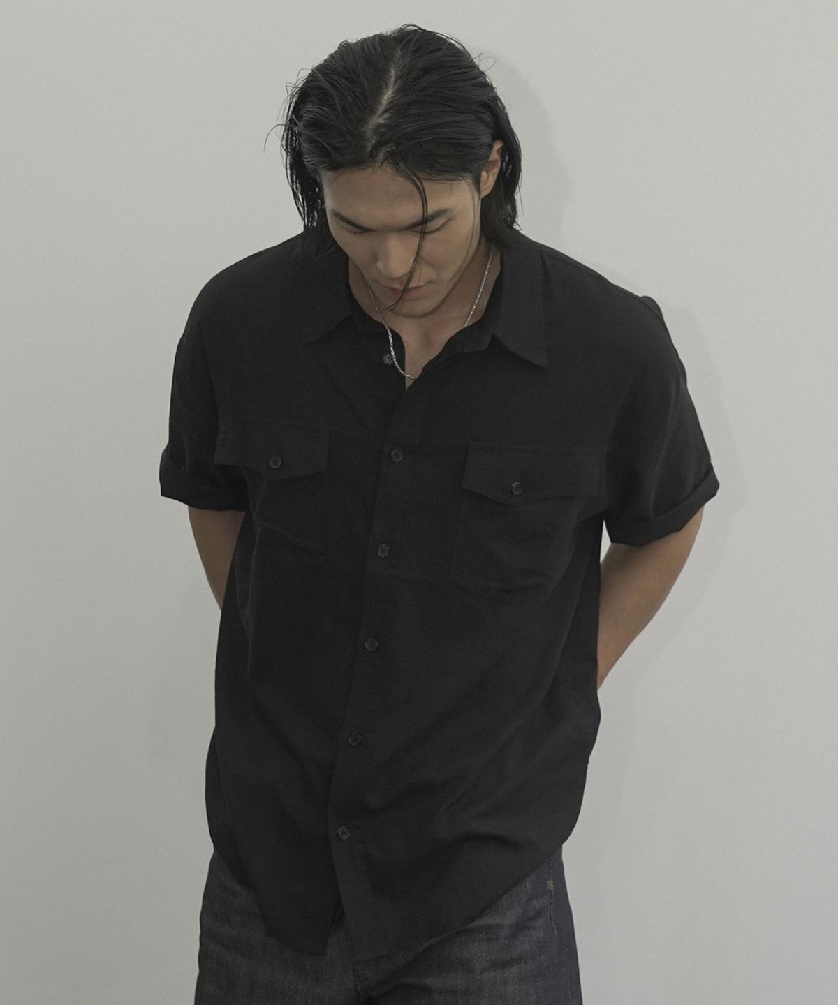 시도(SIIIIDO) SENATOR HALF SHIRT(BLACK)