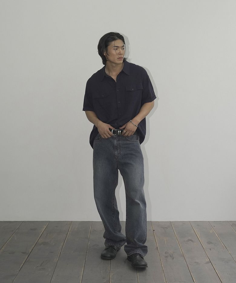 SENATOR HALF SHIRT(NAVY)