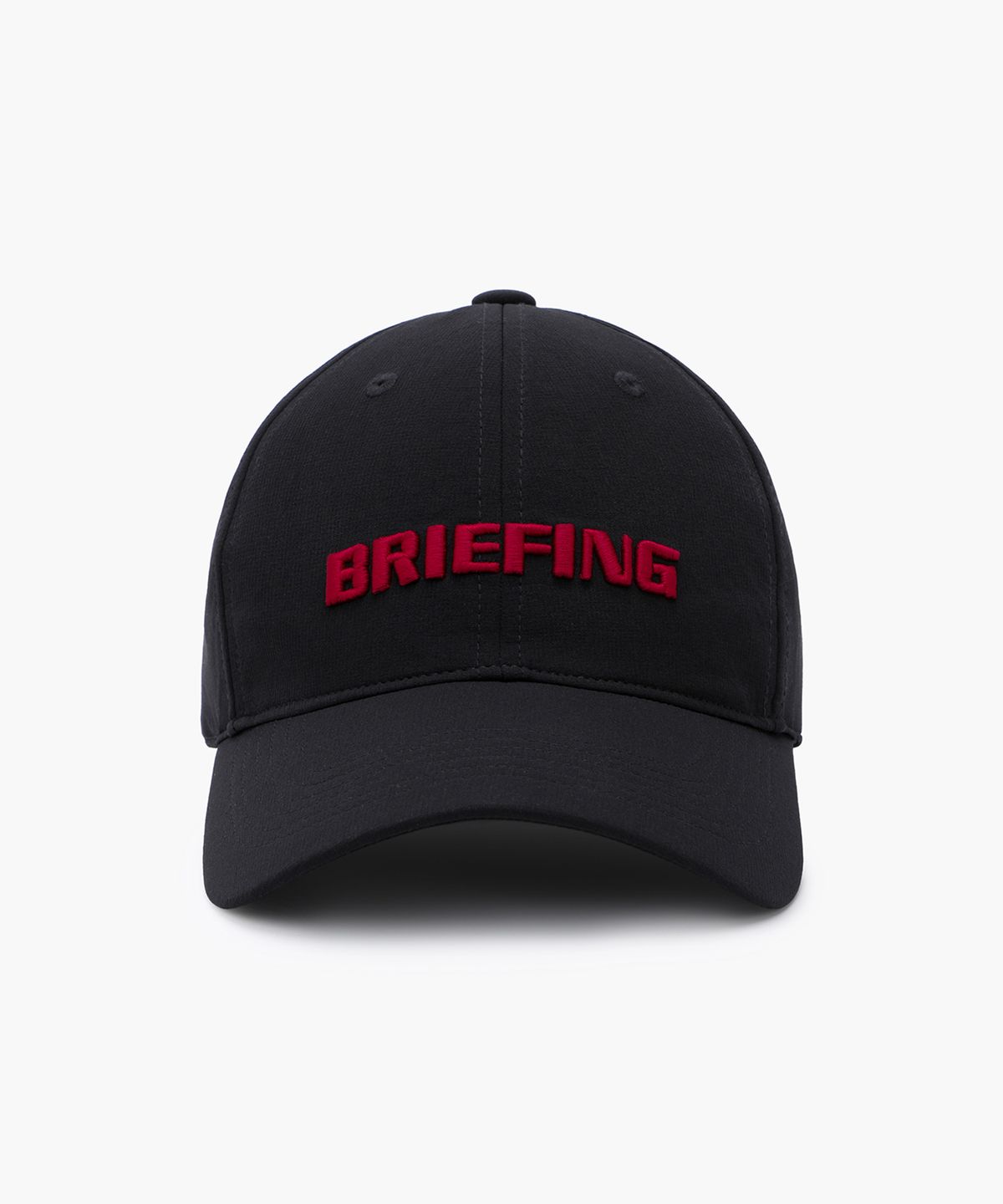 브리핑 골프(BRIEFING GOLF) 여자 미드 로고 언스트럭처 캡_블랙