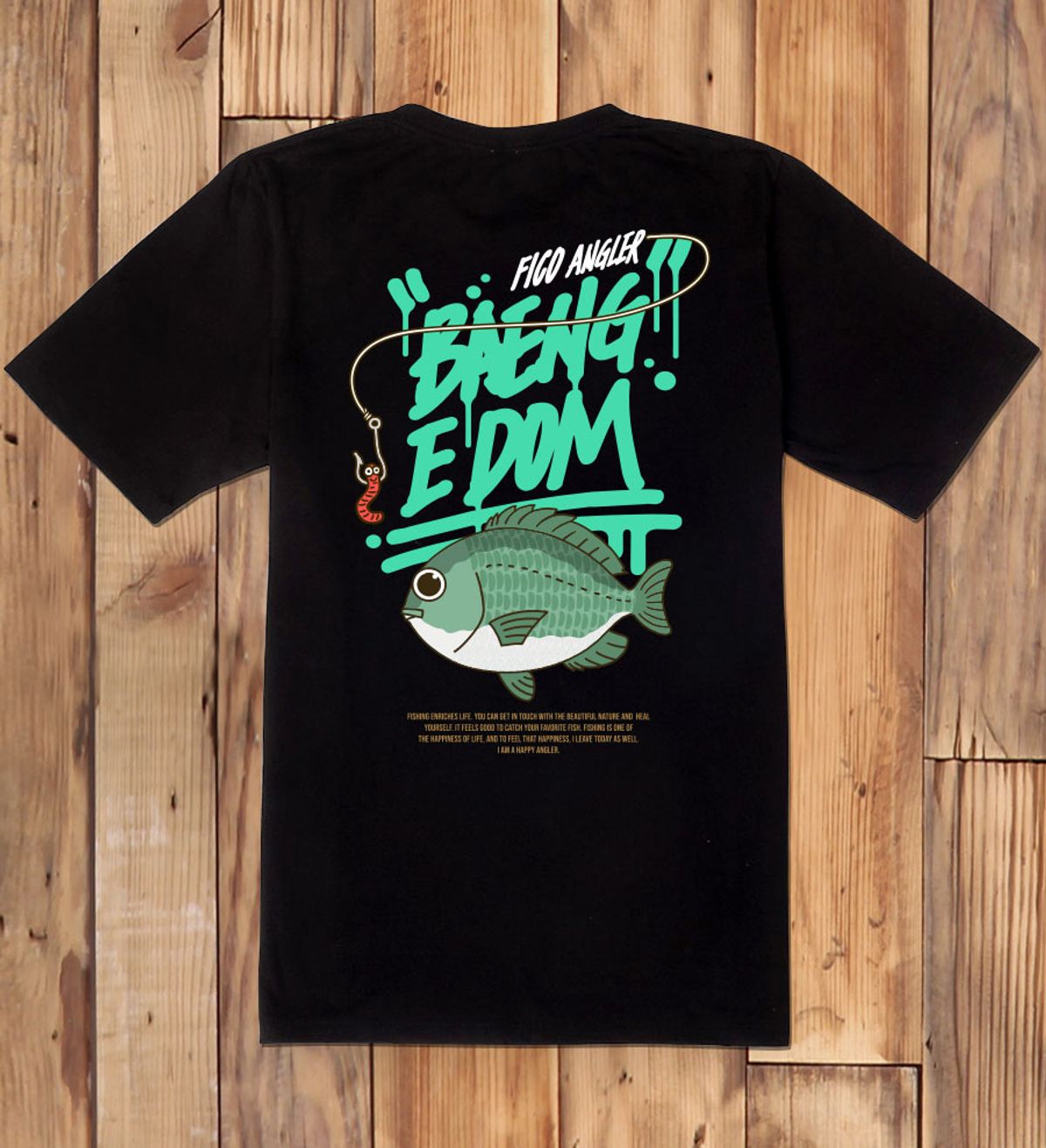 돌돌(DOLDOL) FICO-tshirts-426 피코앵글러 벵에돔 낚시 디자인 티셔츠 반팔티