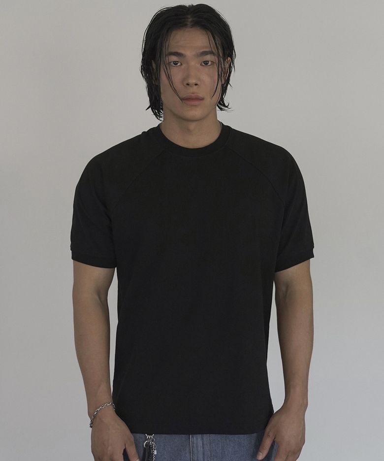 CARL HALF T SHIRT(BLACK)
