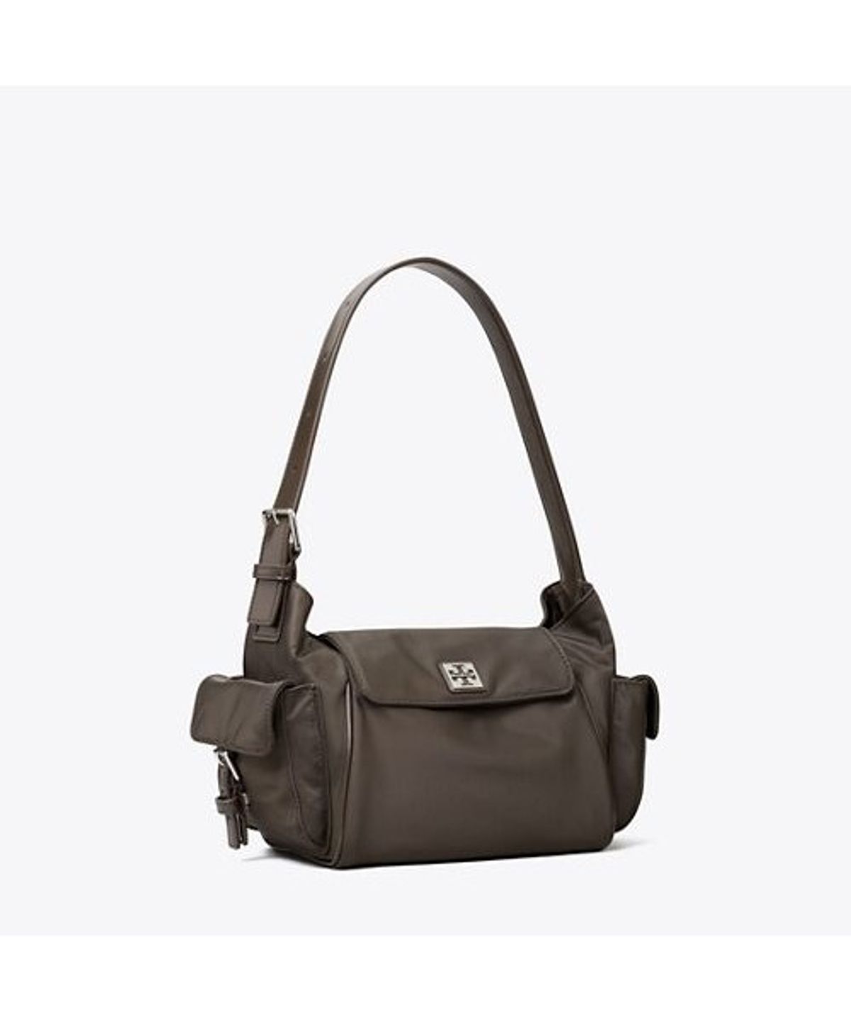 토리버치(TORYBURCH) 버지니아 포켓 숄더 백 - 다크 브라운