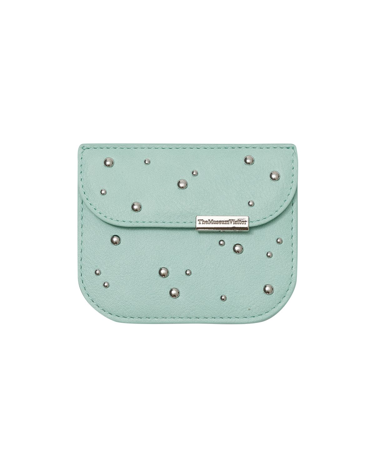 더뮤지엄비지터(THEMUSEUMVISITOR) COSMIC STUDS FLAP CARD WALLET (MINT)