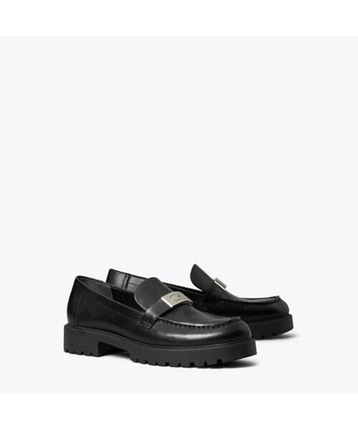 토리버치(TORYBURCH) 릴리 러그 로퍼 - 퍼펙트 블랙 / 실버