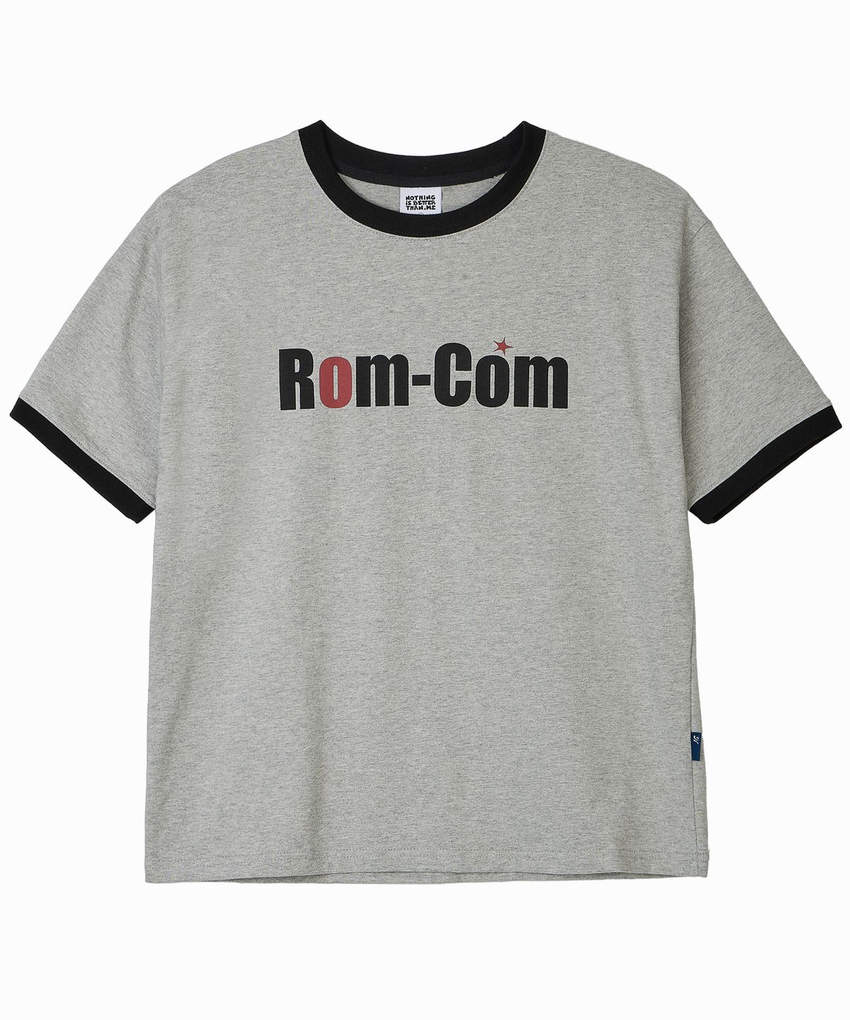 낫띵이즈베럴댄미(NOTHINGISBETTERTHANME) ROM-COM RINGER TEE_melange grey