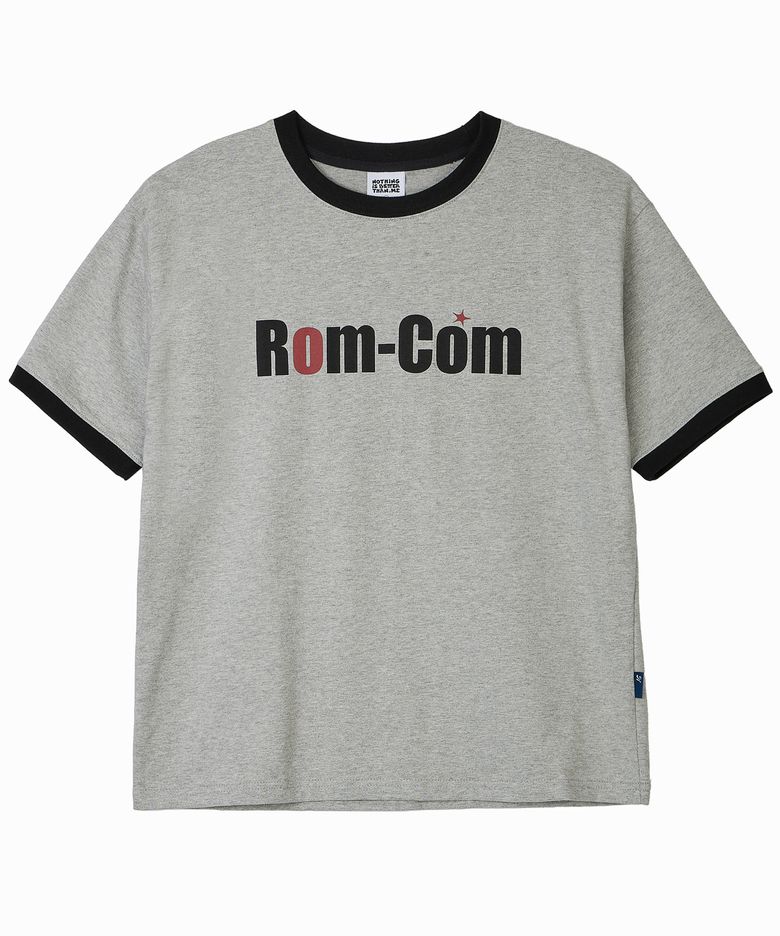 ROM-COM RINGER TEE_melange grey