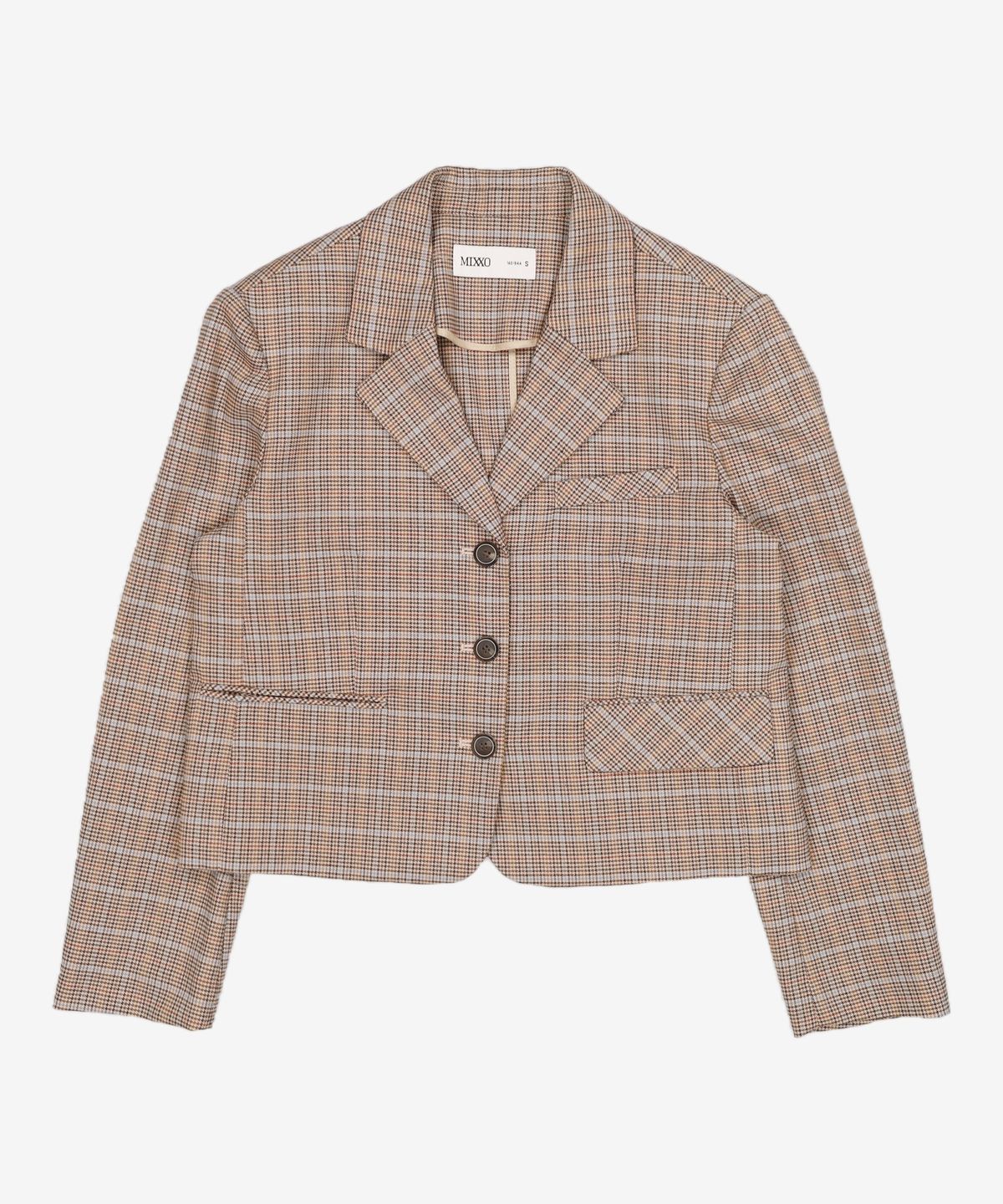 미쏘(MIXXO) 테일러드 싱글 3버튼 크랍 자켓 MIWJKC902G S
