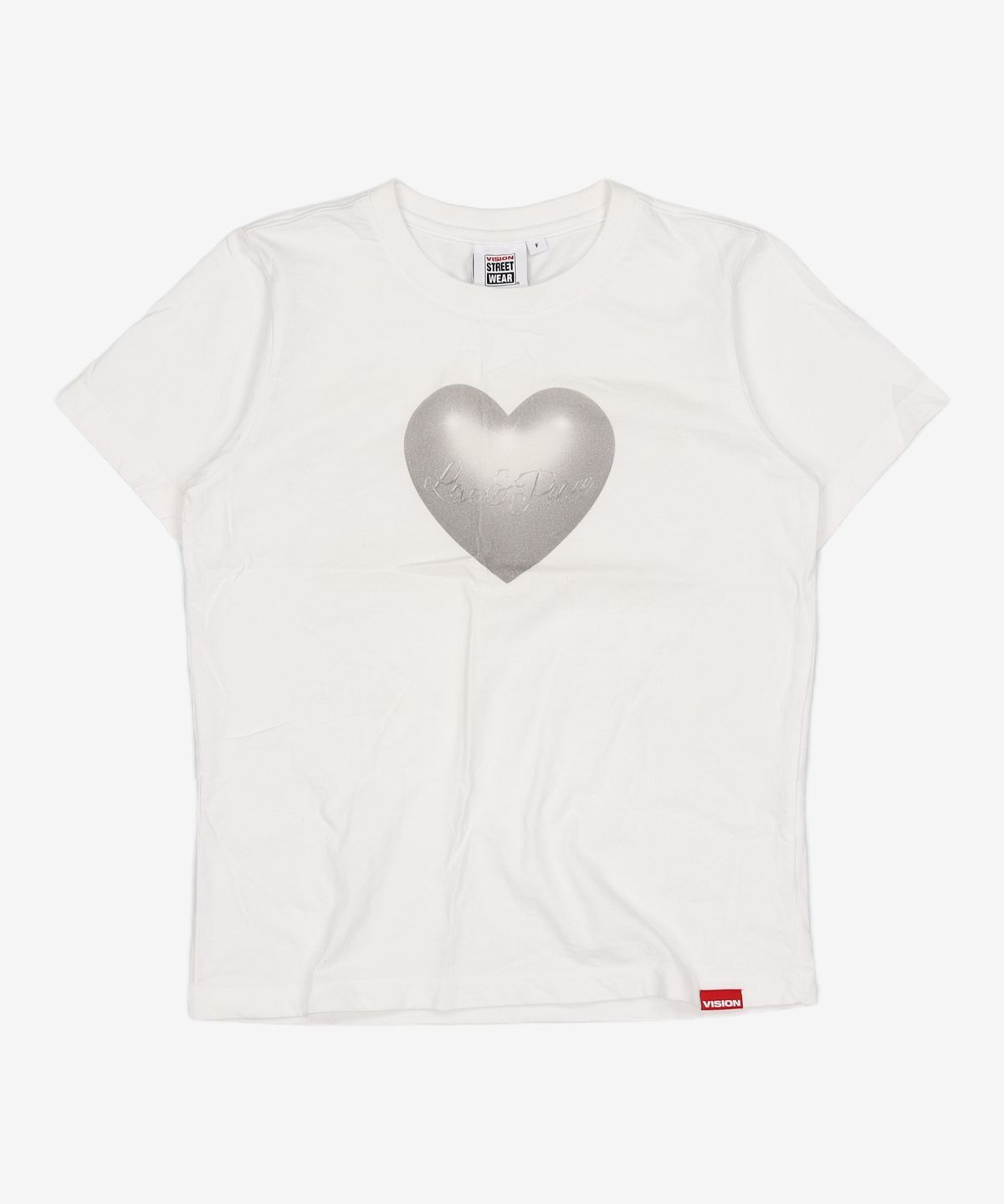 비전스트릿웨어(VISION STREETWEAR) VSW 3D Heart WS T-Shirts White FREE