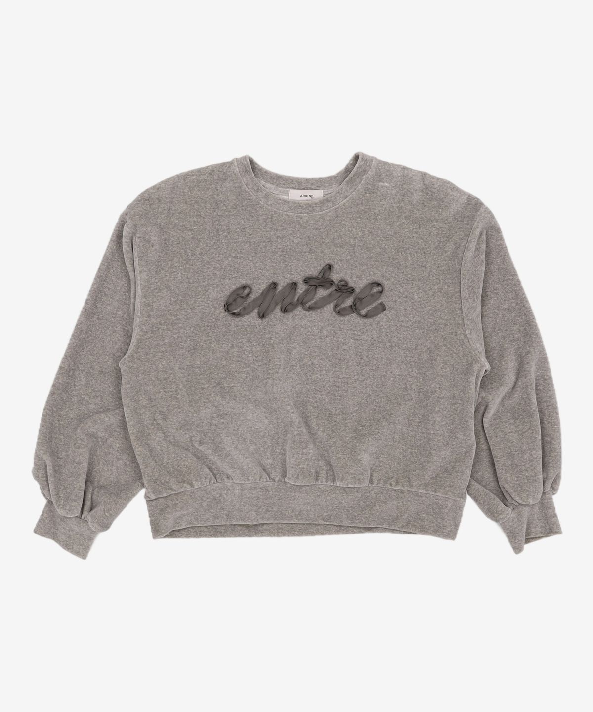 어몽(AMONG) A RIBBON ENTRE SWEATSHIRT [2 colors] S