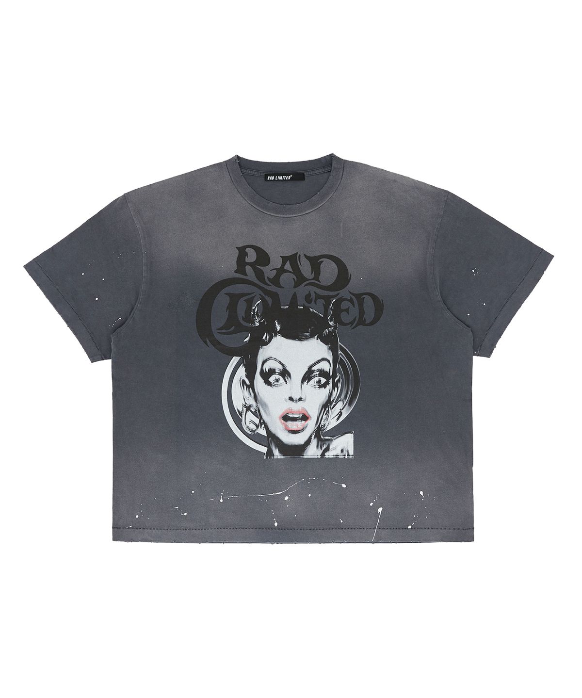 라드리미티드(RAD LIMITED) 데빌 걸 티셔츠 빈티지 블랙
