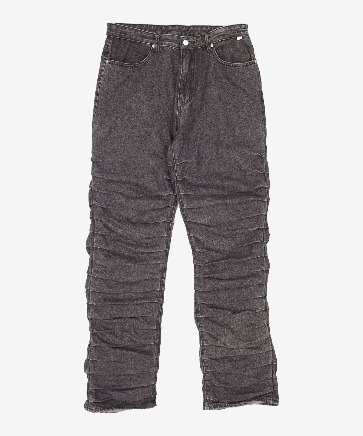 노매뉴얼(NOMANUAL) T.W DENIM PANTS - WASHED BLACK L