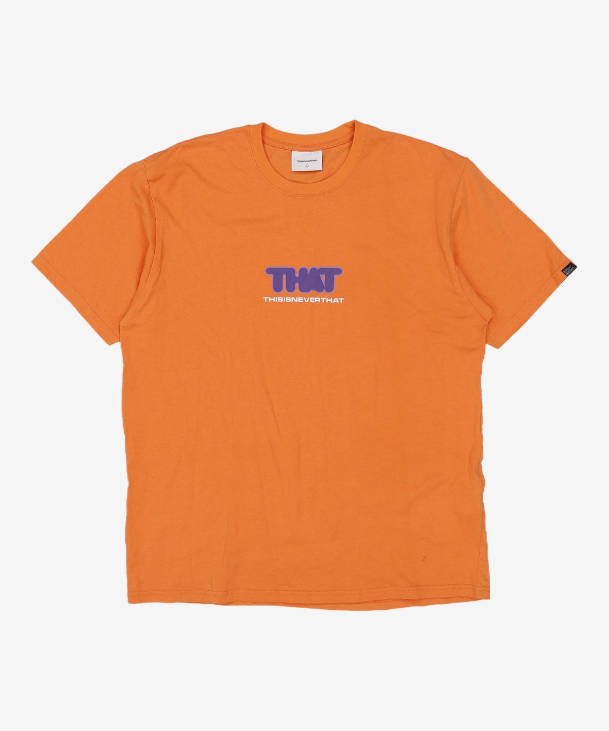 디스이즈네버댓(THISISNEVERTHAT) INFLATE-A-THAT Tee Orange L