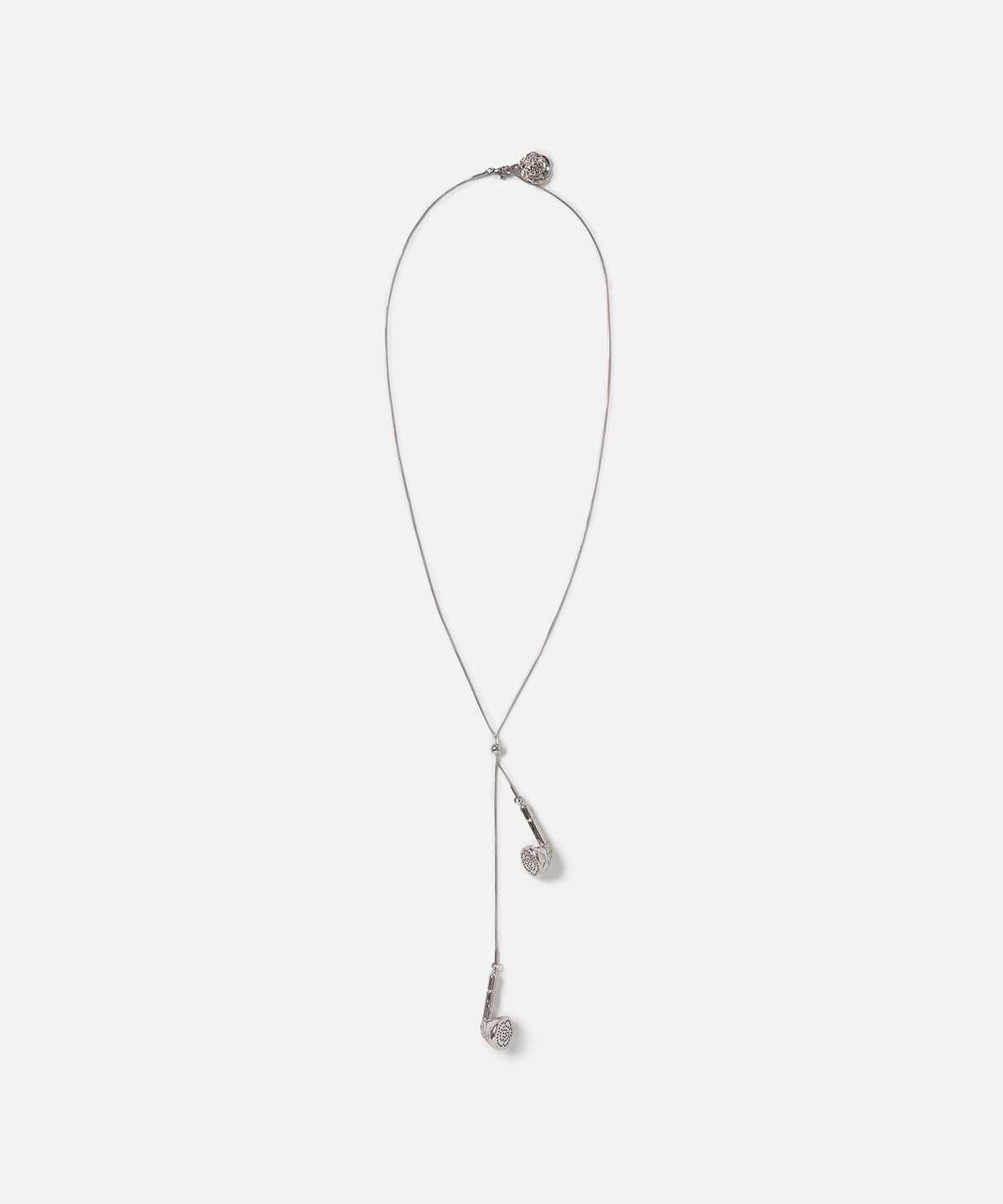 인스턴트펑크(INSTANTFUNK) METAL EARPHONE NECKLACE - SILVER