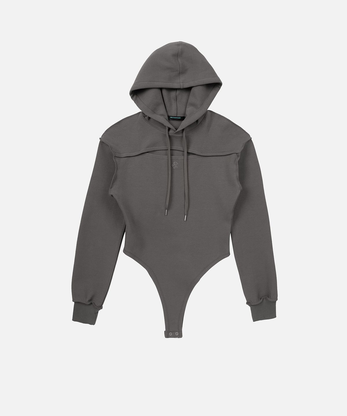 인스턴트펑크(INSTANTFUNK) HOOD BOLERO BODYSUIT - KHAKI