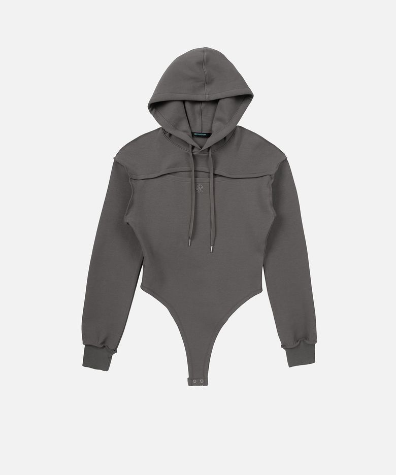 HOOD BOLERO BODYSUIT - KHAKI