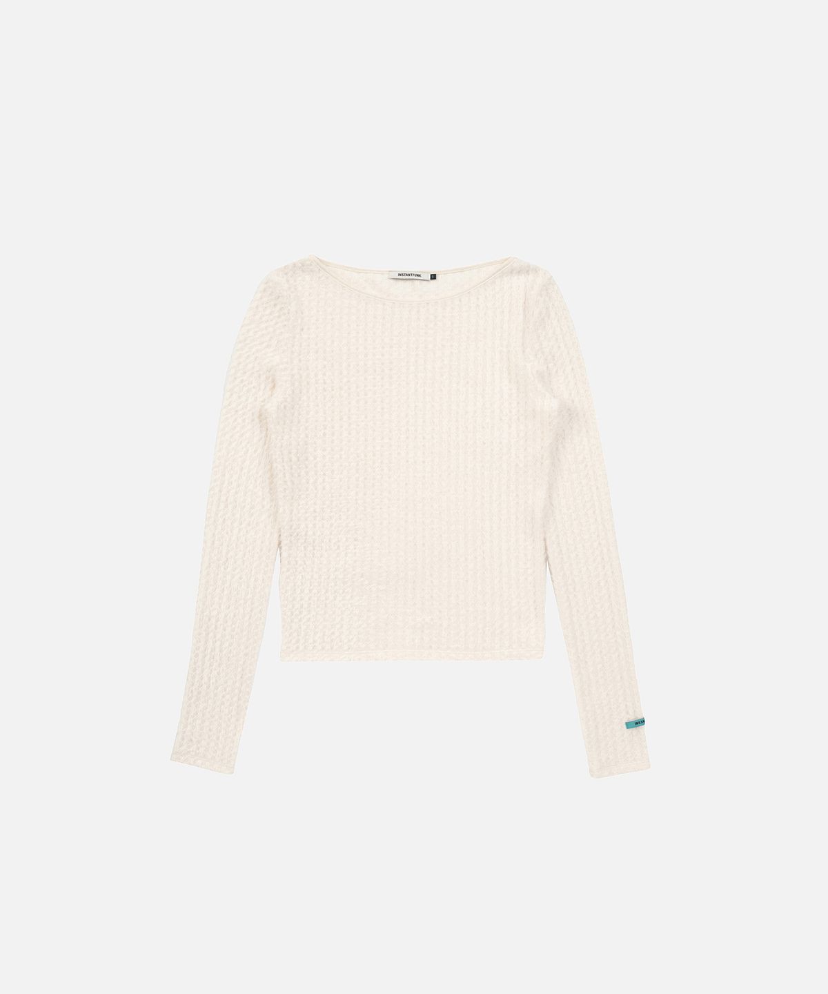 인스턴트펑크(INSTANTFUNK) FEATHER TEXTURE TEE - IVORY