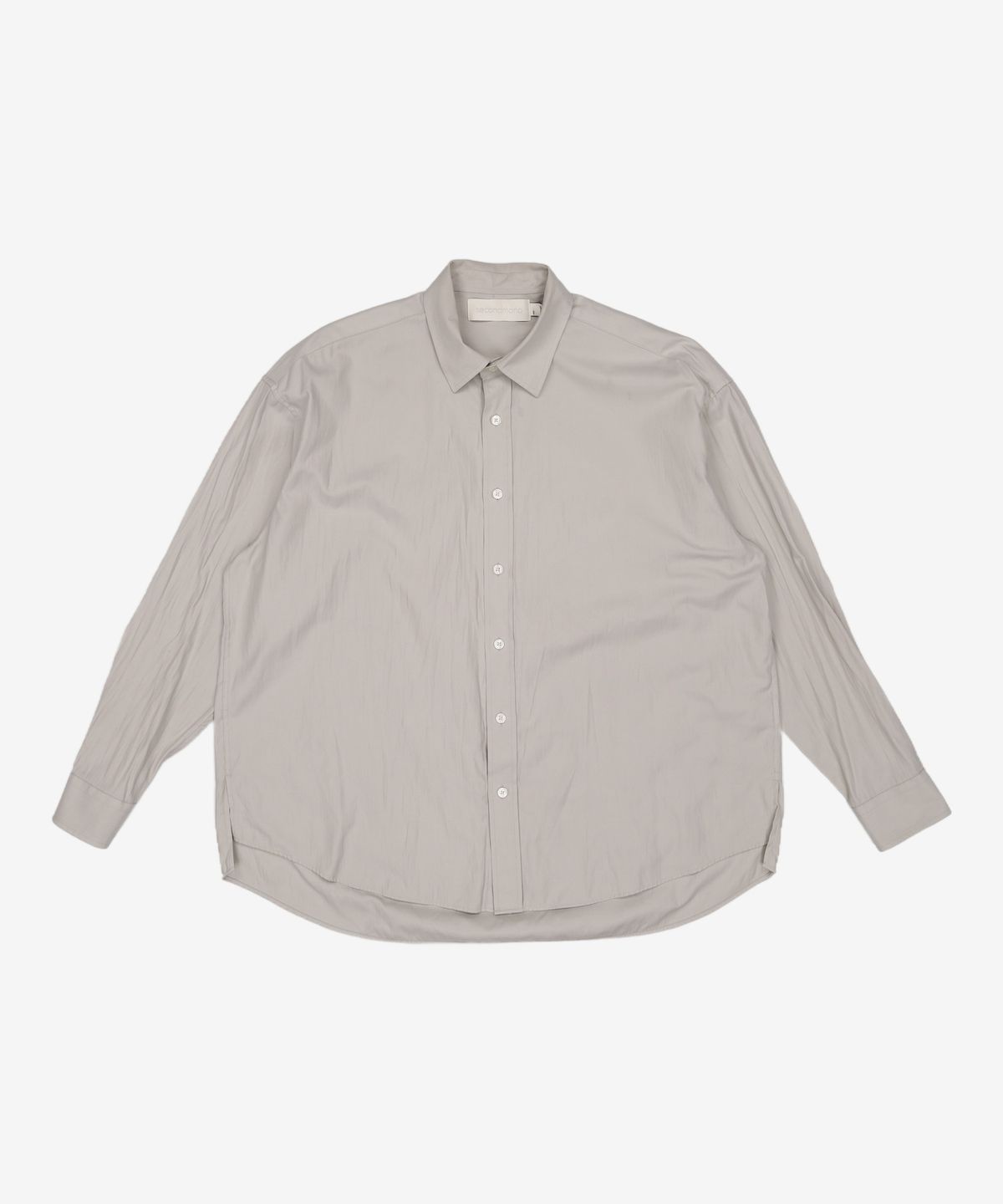 세컨모놀로그(SECONDMONO) (TIE SET)Side Slit Oversized Cotton Shirt [8 color]_SESH008 S