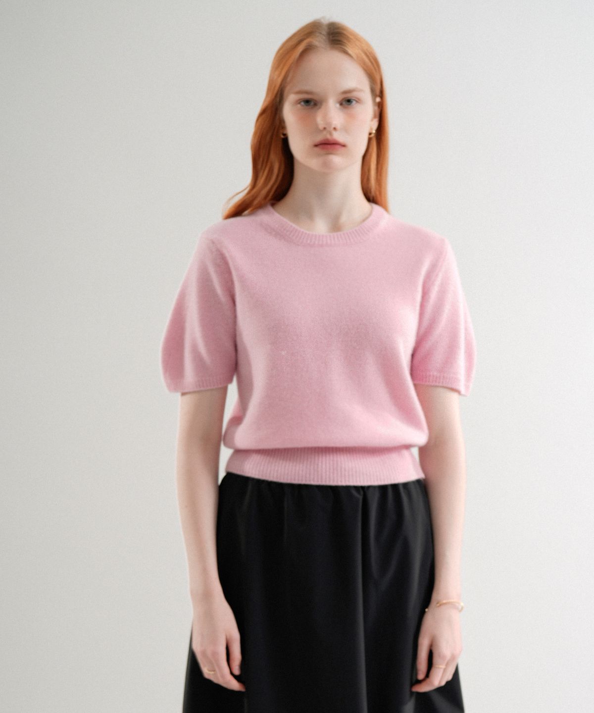블레티(VLETI) Wool 100% Round Half Knit (Pink)