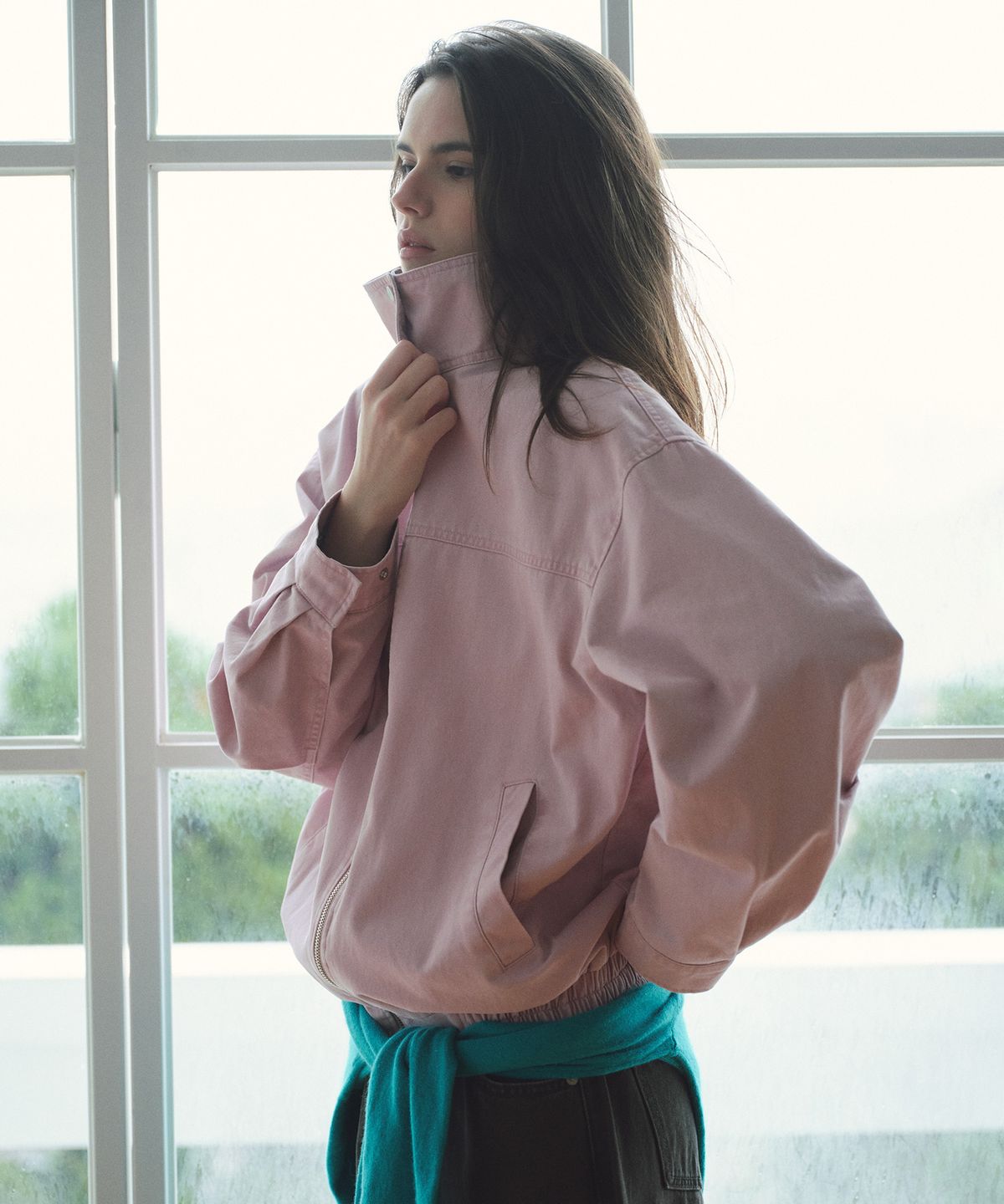 로라로라(ROLAROLA) COTTON BLOUSON JUMPER PINK