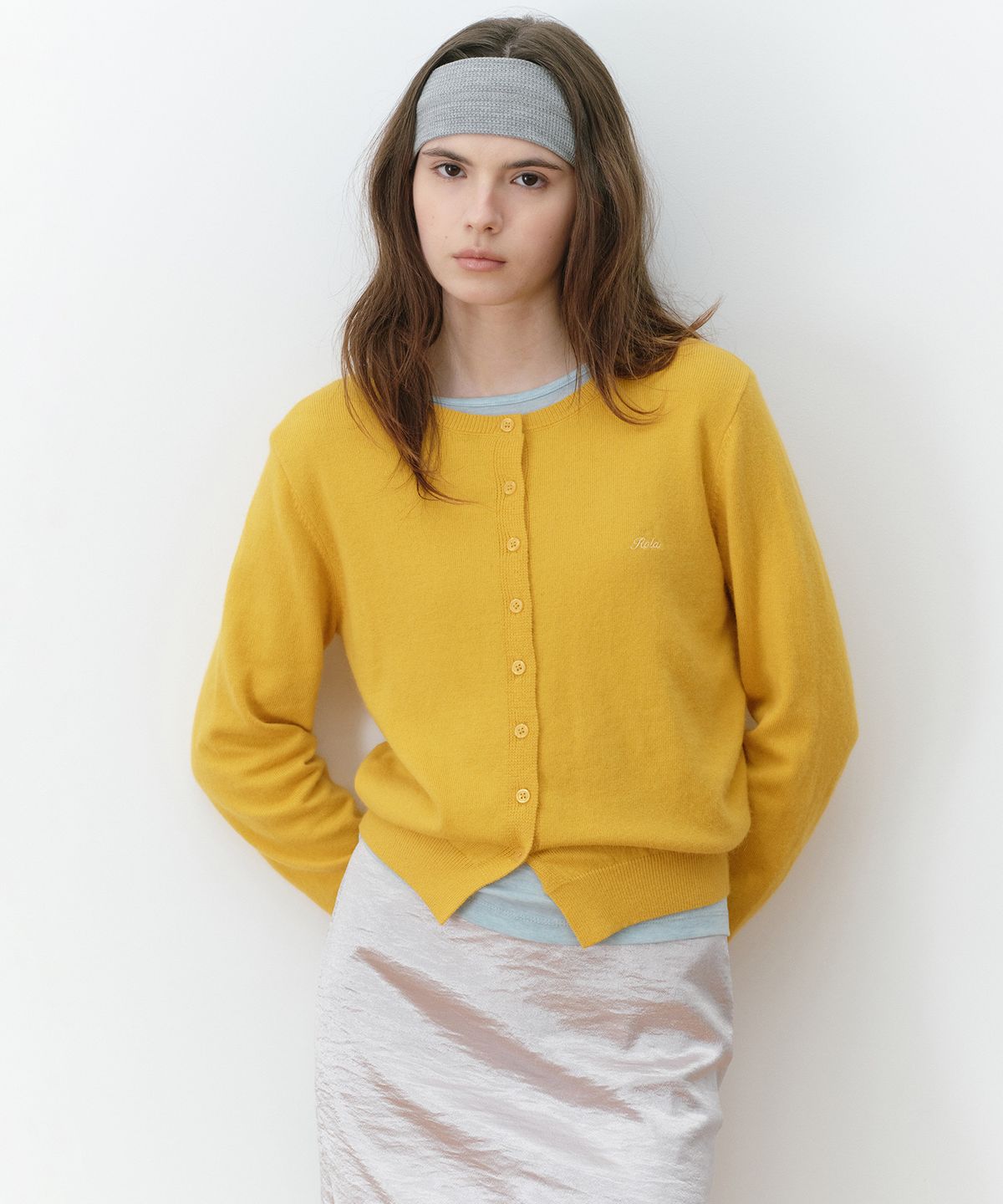 로라로라(ROLAROLA) ROUND CARDIGAN YELLOW