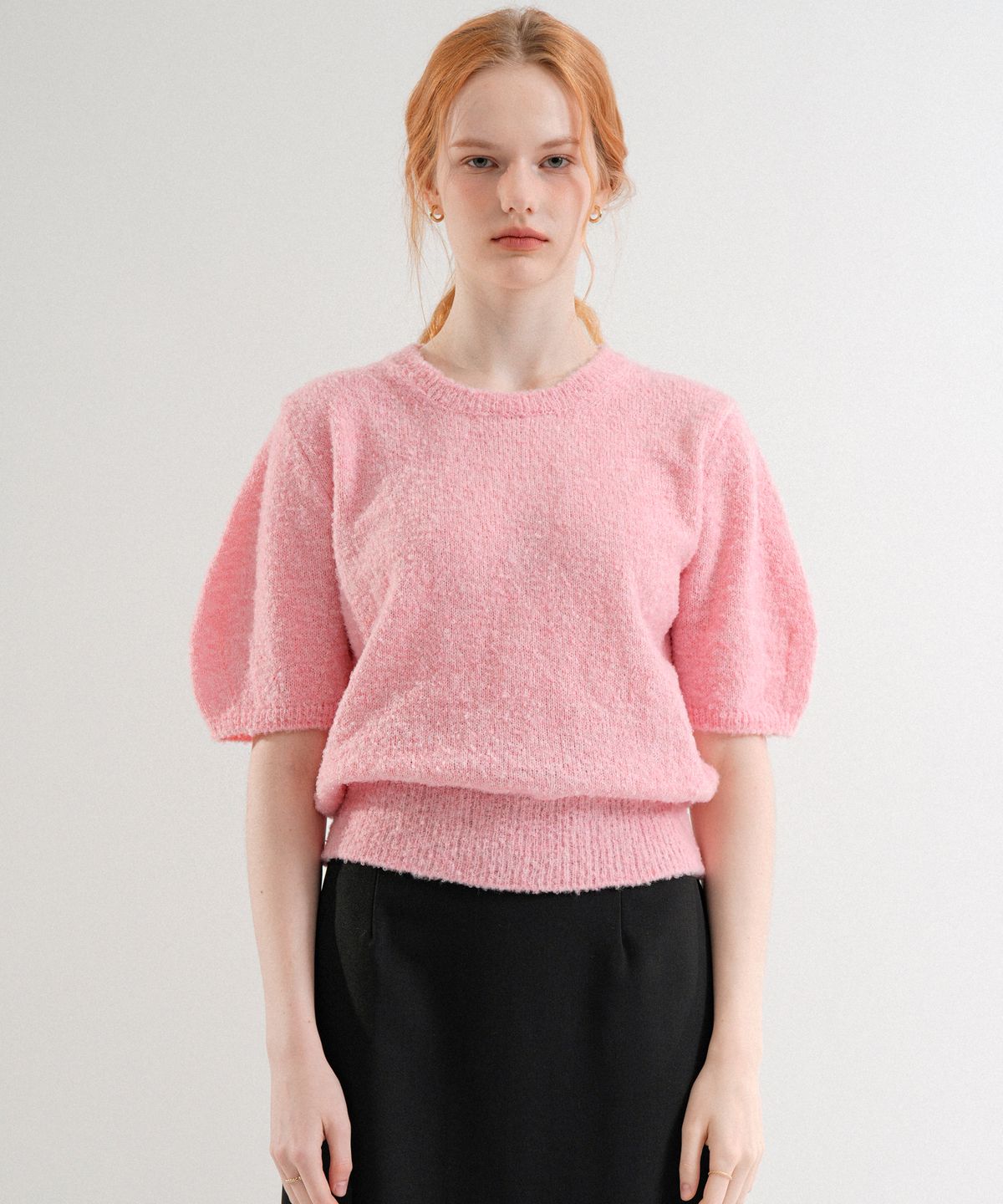 블레티(VLETI) Loop Round Half Knit (Pink)