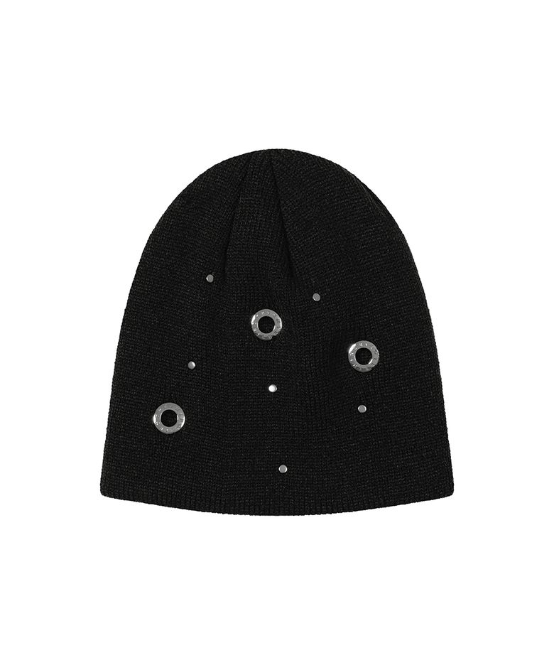 Logo Eyelet Beanie [ Black ]