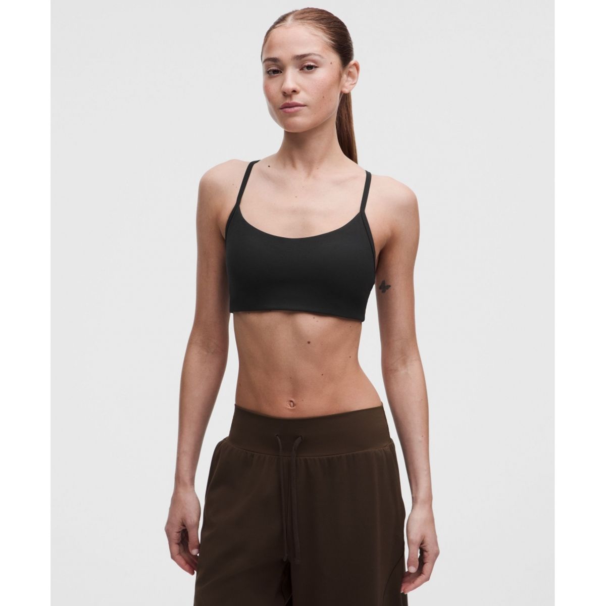룰루레몬(LULULEMON) 플로우 Y 브라 라이트 서포트, A B컵 *업데이트 디자인  BLK