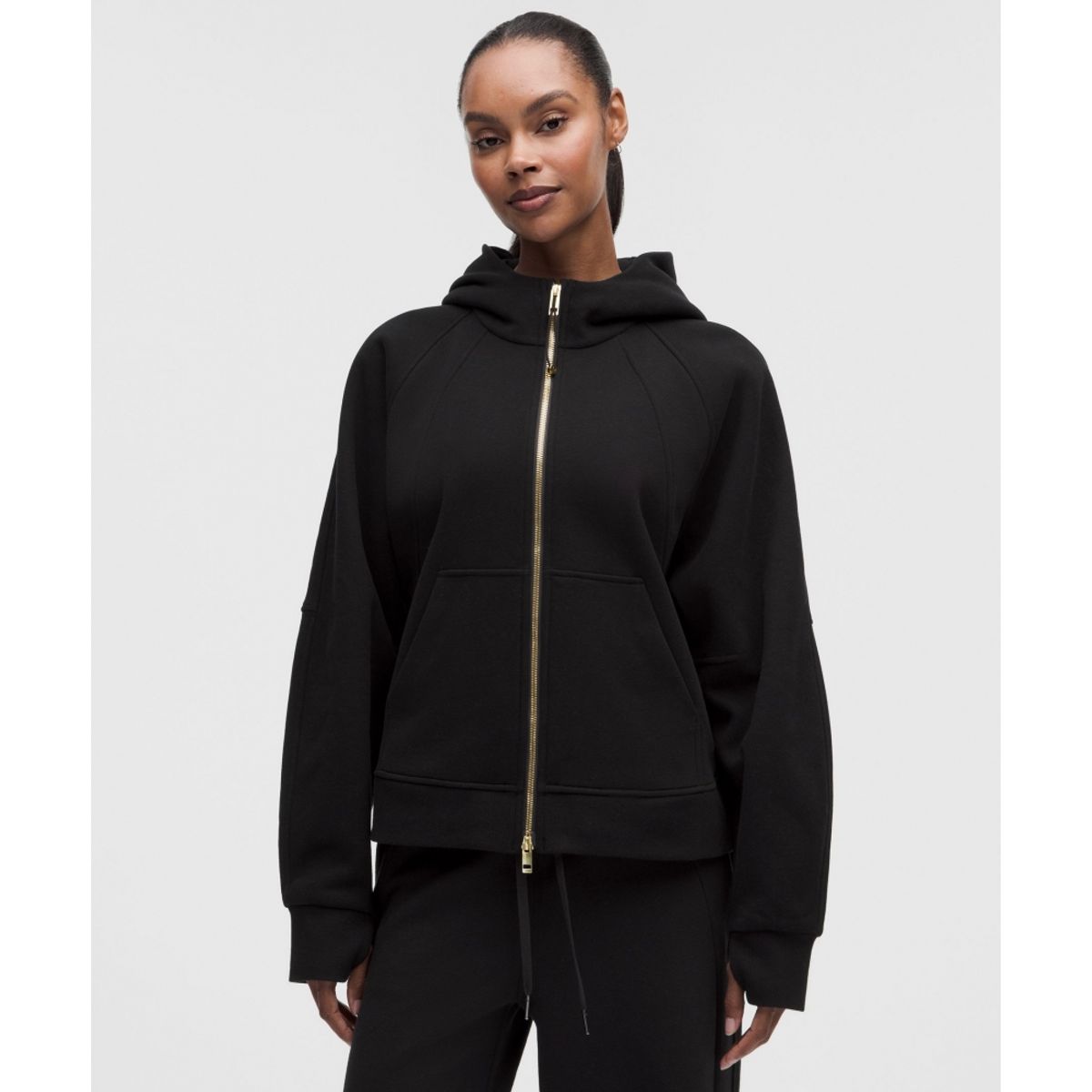 룰루레몬(LULULEMON) 스쿠바 에볼브 풀집 후디  BLK GOLD