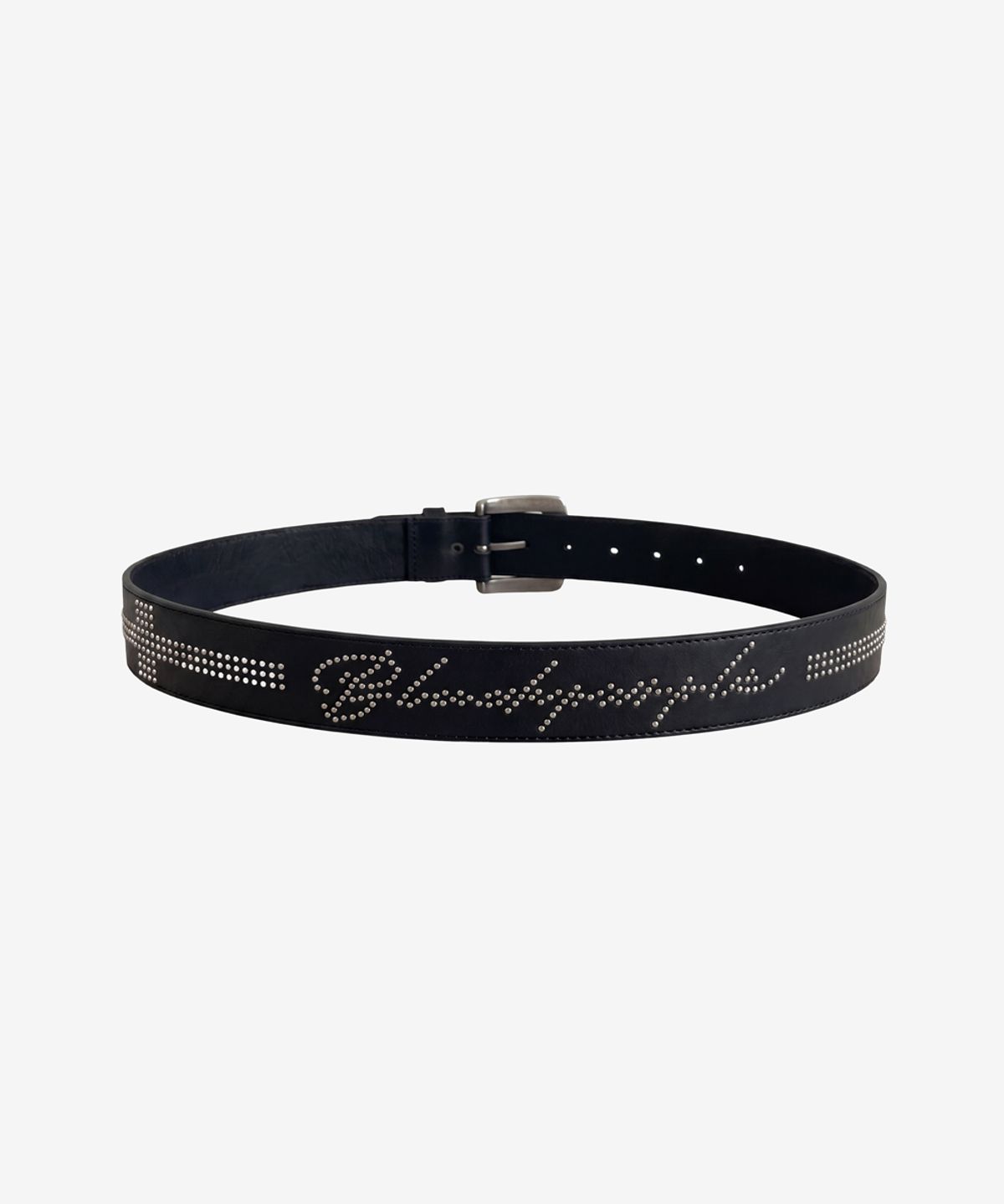 블랙 퍼플(BLACK PURPLE) 헤이즈 스터드 벨트_블랙 Haze Stud Belt _Black