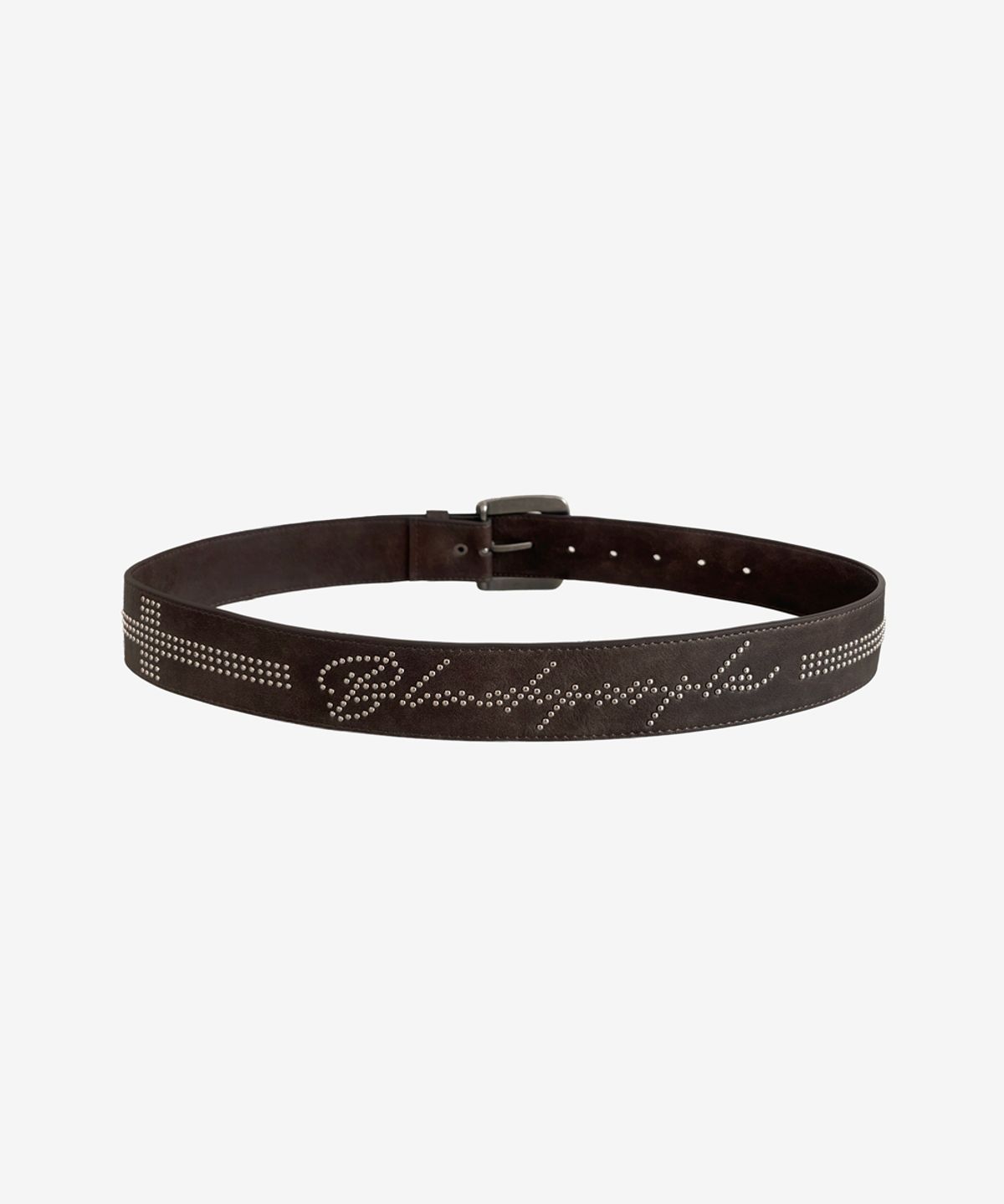 블랙 퍼플(BLACK PURPLE) 헤이즈 스터드 벨트_브라운 Haze Stud Belt _Brown