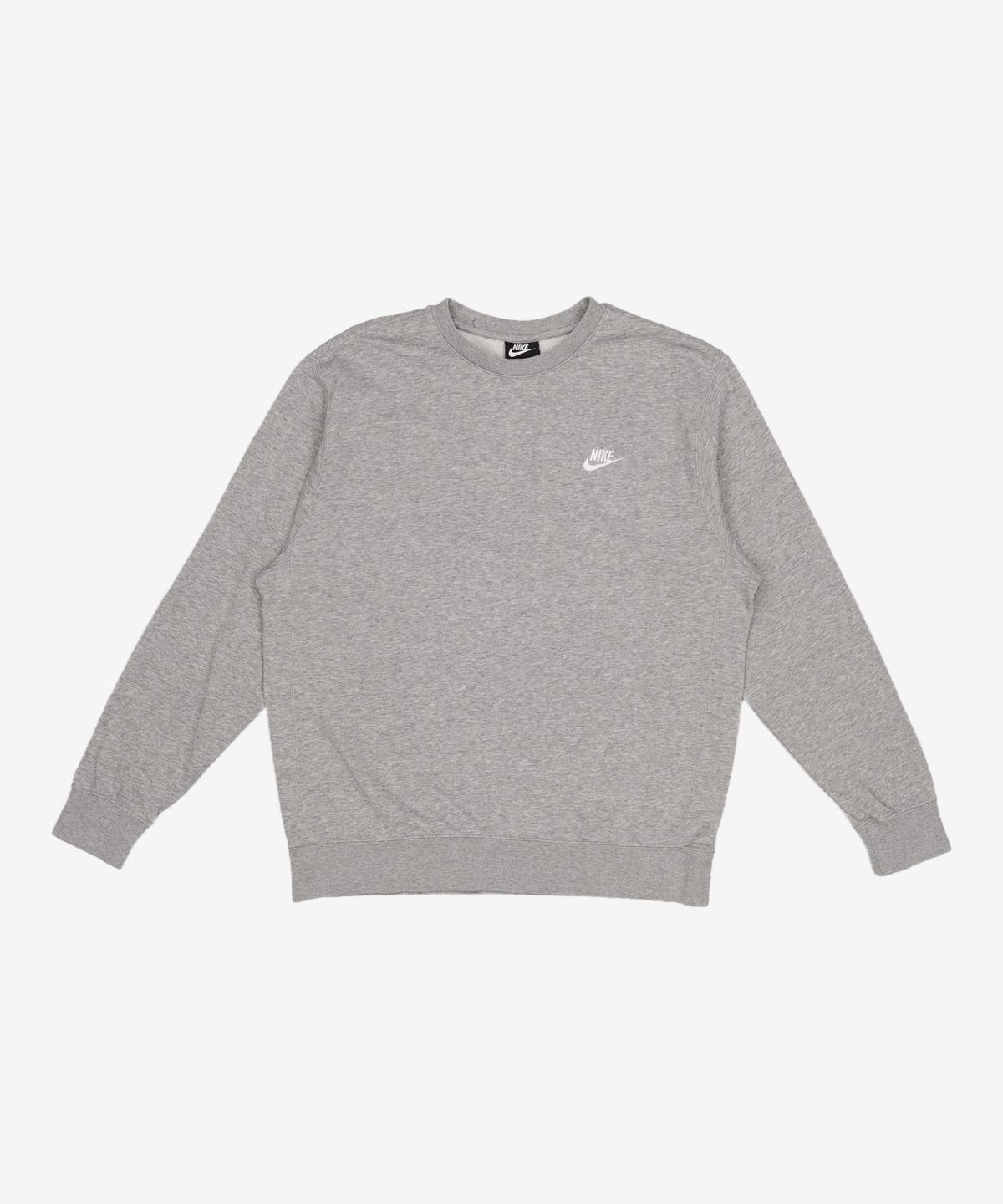 나이키(NIKE) 스포츠웨어 클럽 프렌치 테리 크루 M - 다크 그레이 헤더:화이트 / BV2667-063 XL