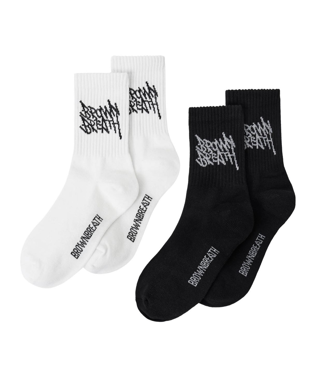 브라운브레스 키즈(BROWNBREATH KIDS) KIDS TAG 2PACK SOCKS - WHITE