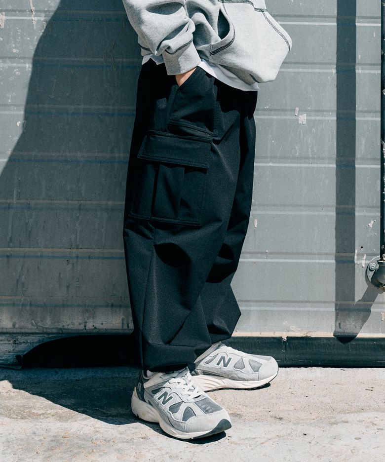 KIDS CARGO JOGGER PANTS - BLACK