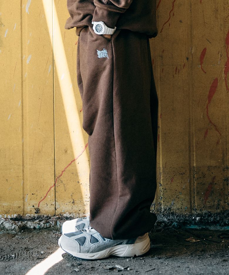 KIDS TAG SWEATPANTS - BROWN