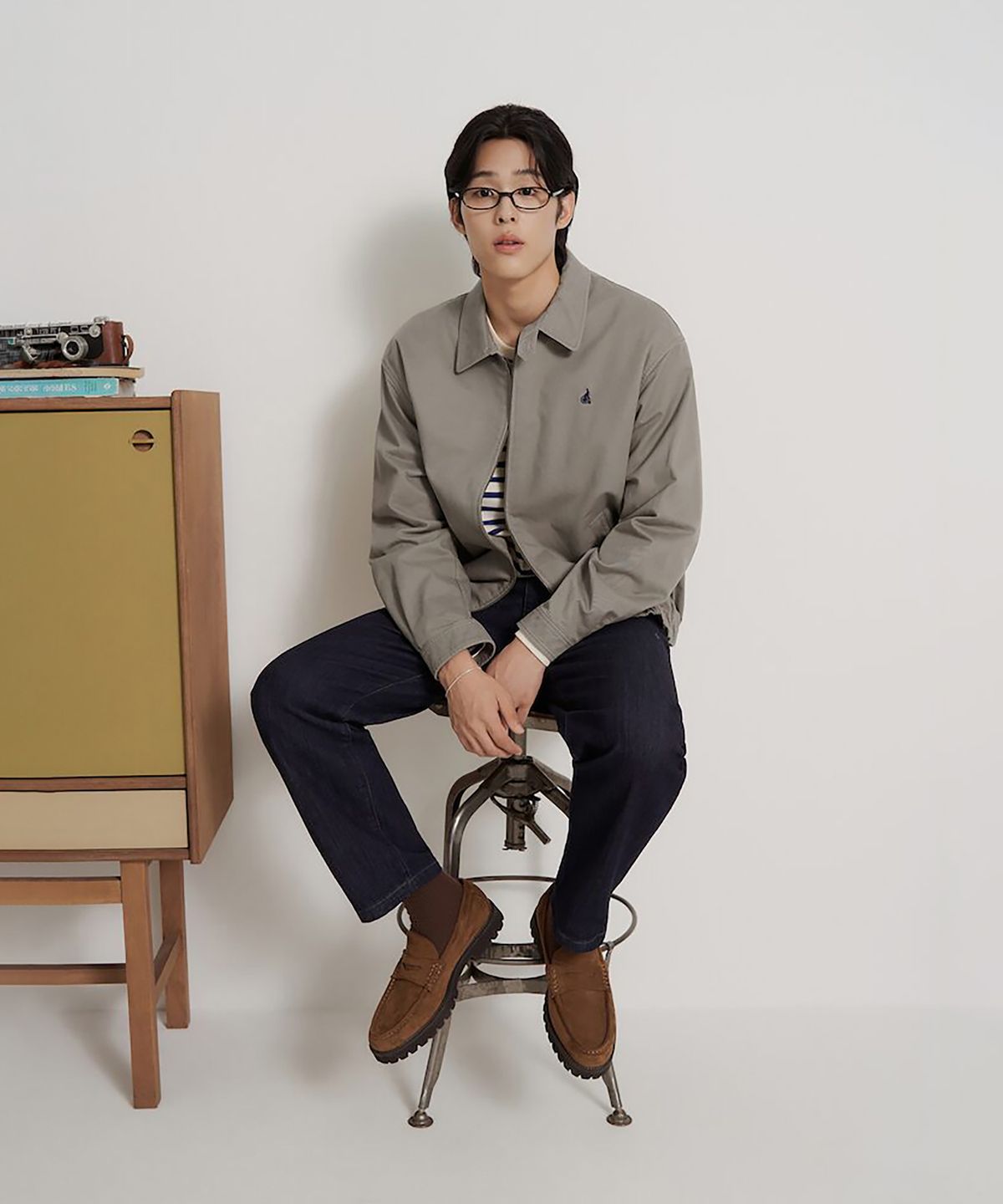 빈폴 멘(BEANPOLE MEN) 헤리티지클럽 코튼 드리즐러  카키