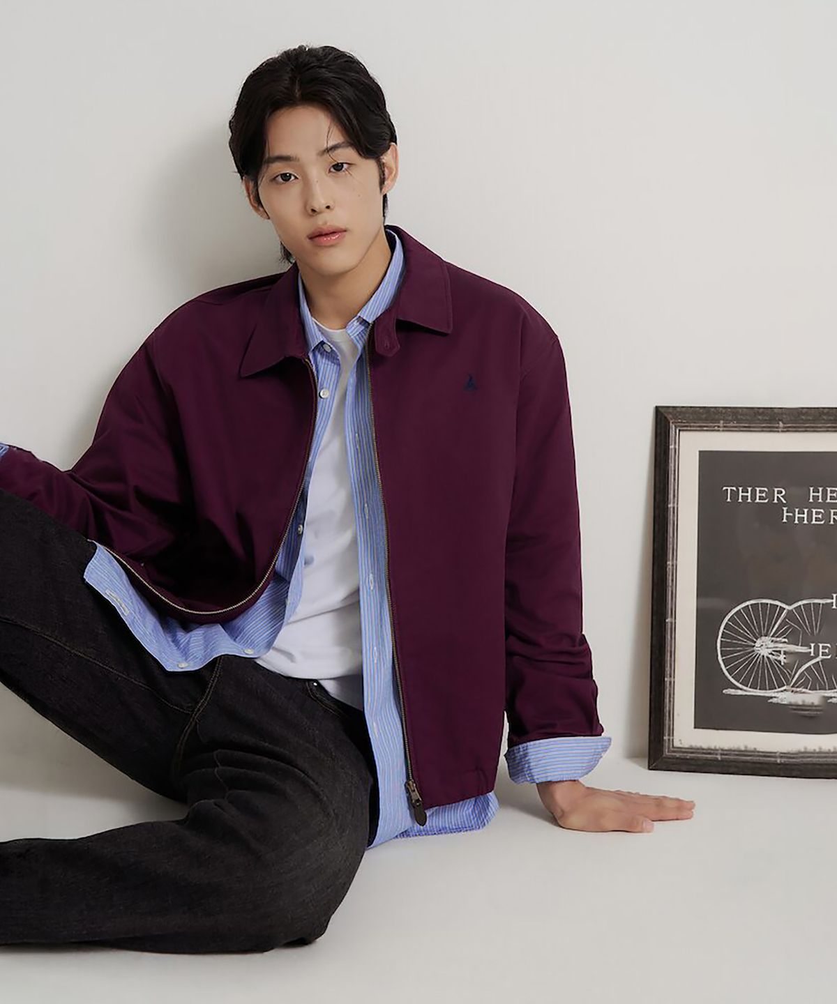 빈폴 멘(BEANPOLE MEN) 헤리티지클럽 코튼 드리즐러  와인