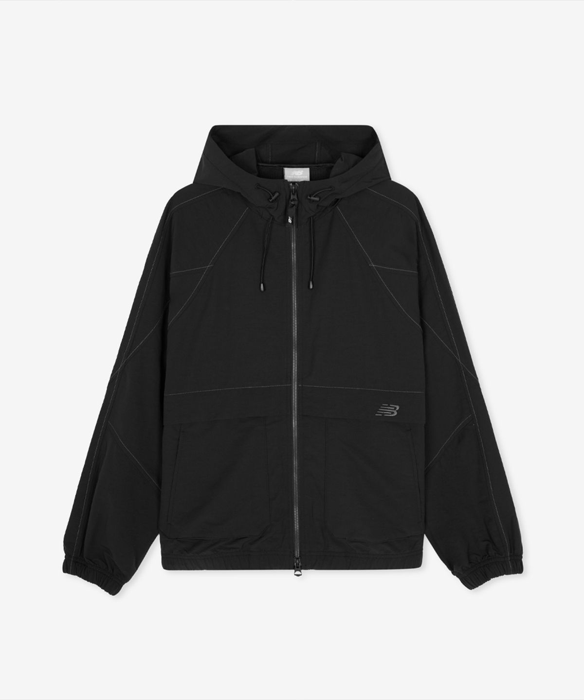 뉴발란스(NEW BALANCE) NBNAG3W822 / WOMEN ALLDAY 후드형 바람막이 (BLACK)