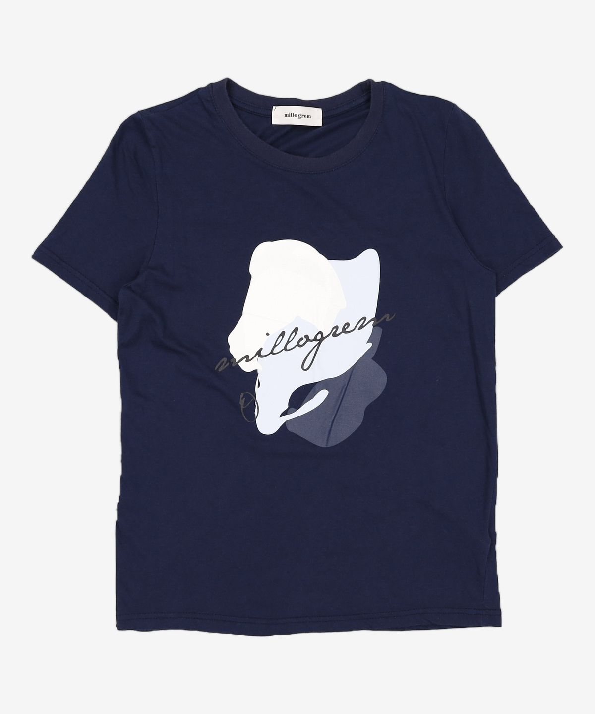 밀로그램(MILLOGREM) spilled ink t-shirts - navy S