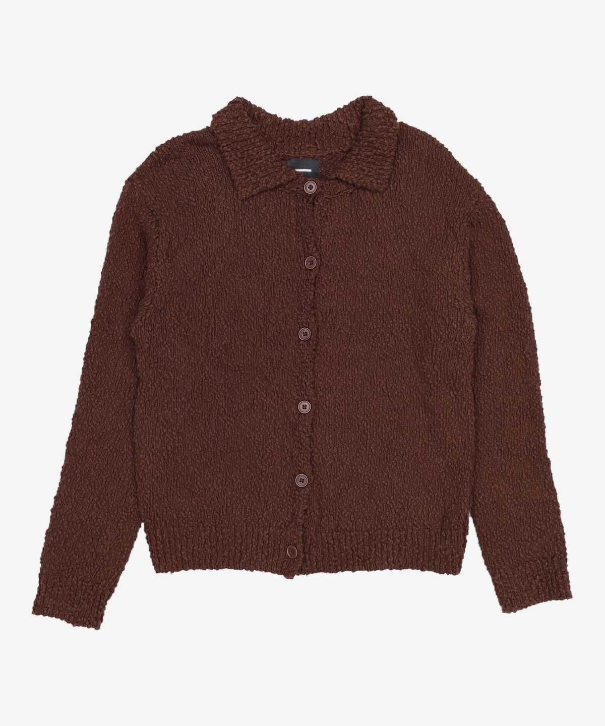 몽돌(MONGDOL) 코튼 카라 니트 가디건 브라운 MDKT093BROWN S