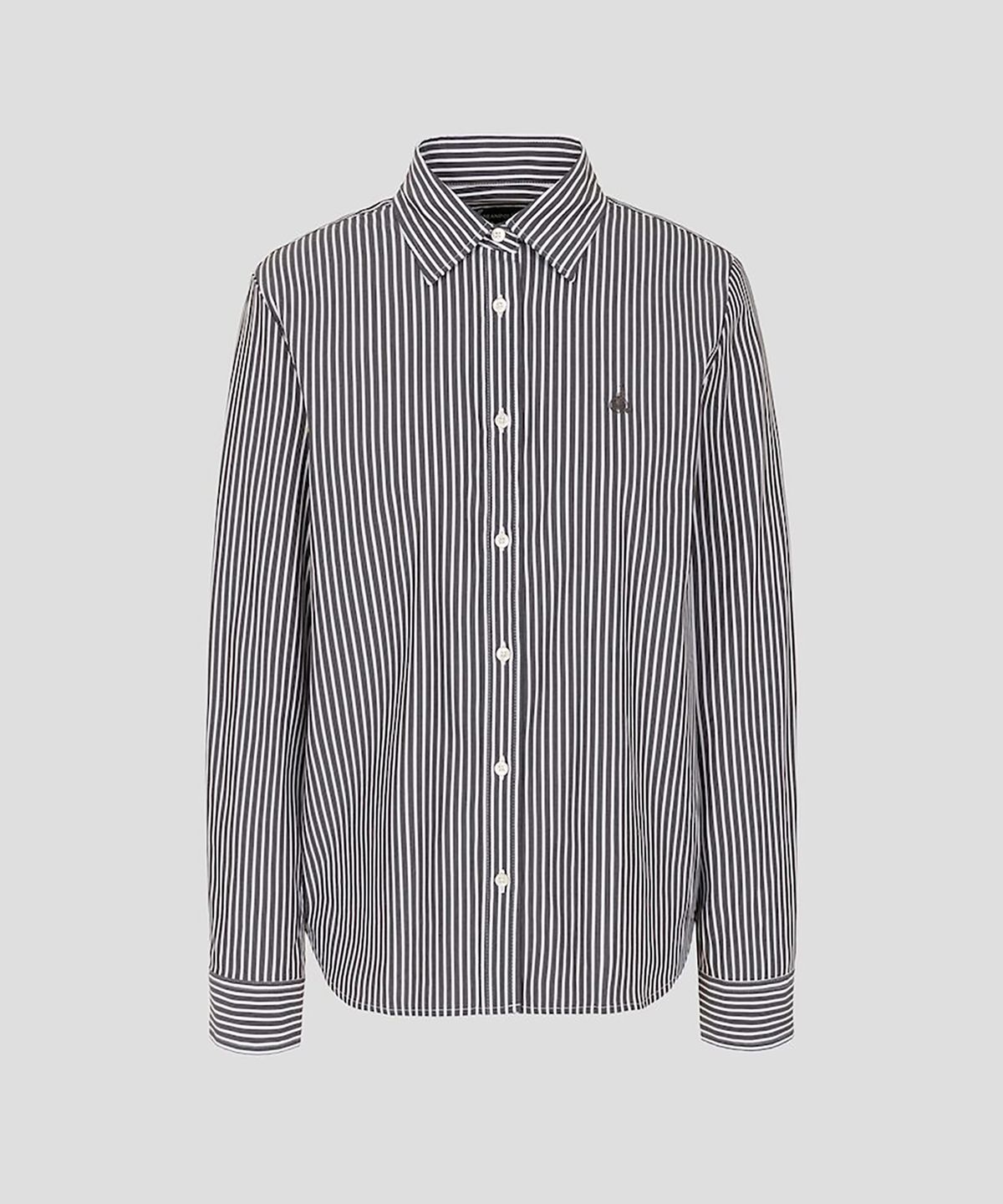 빈폴 레이디스(BEANPOLE LADIES) [Essential] 스트라이프 슬림핏 셔츠  브라운 (BF6864E94D)