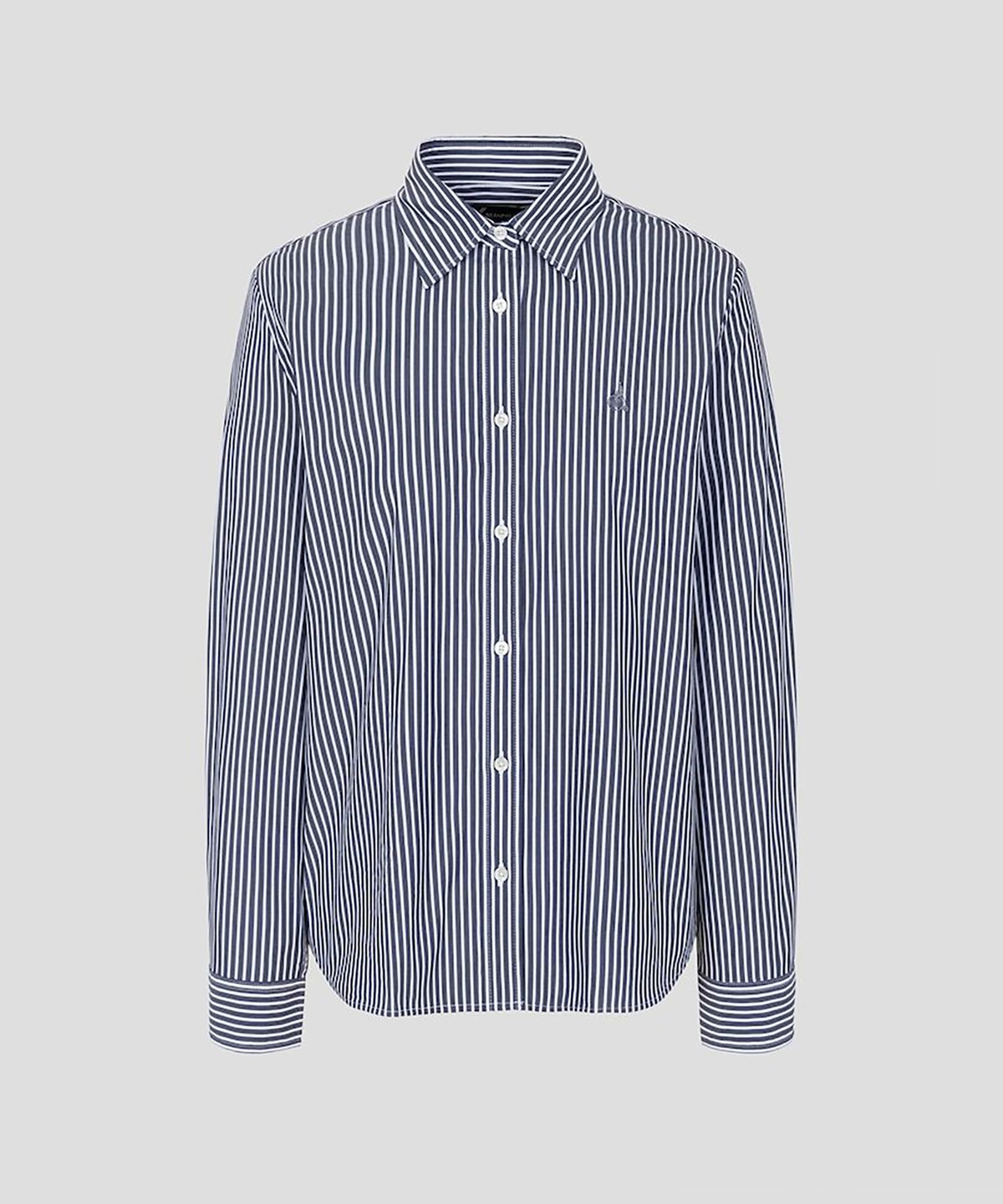 빈폴 레이디스(BEANPOLE LADIES) [Essential] 스트라이프 슬림핏 셔츠  네이비 (BF6864E94R)