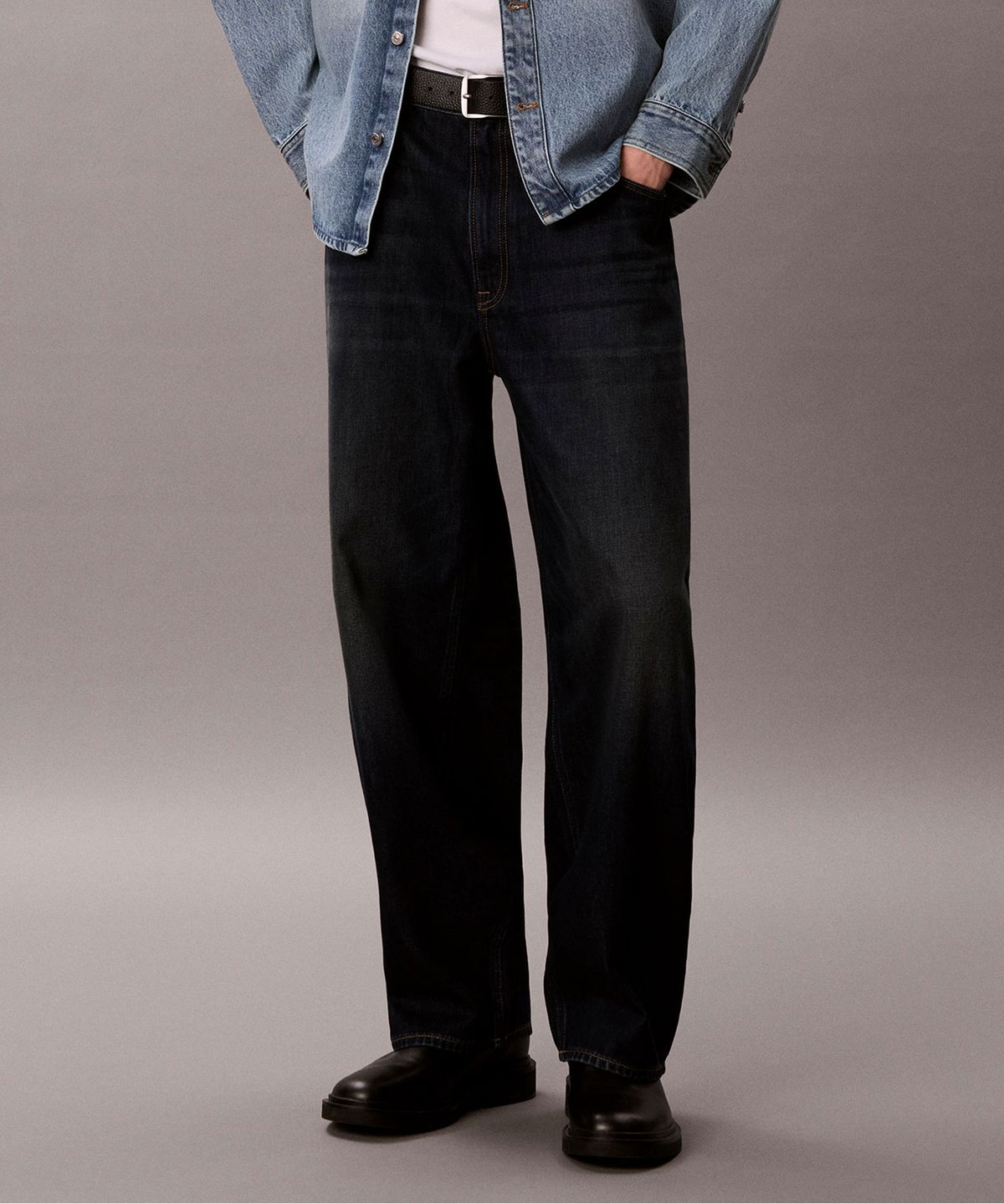 캘빈클라인 진(CALVIN KLEIN JEANS) 배럴 오티스 37.5 데님 4RH756G 8IH
