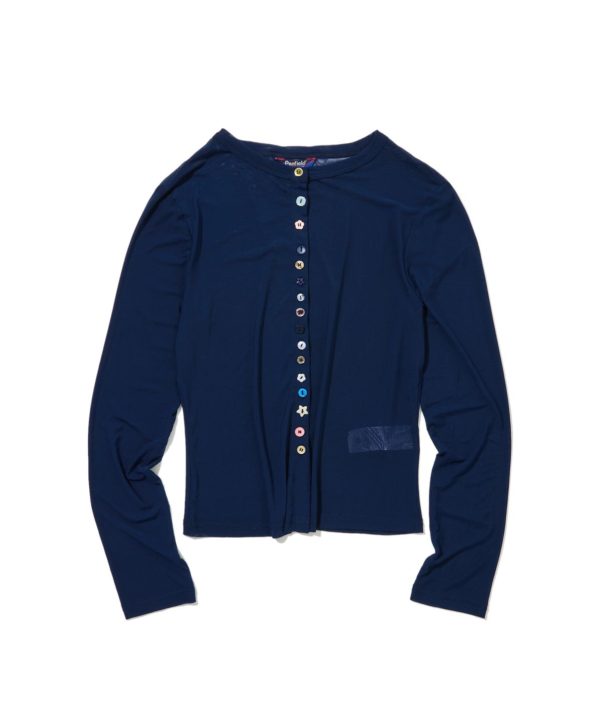 펜필드(PENFIELD) 시어 매쉬 가디건 네이비_FS2CG39U